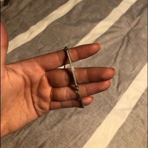 Kendra Scott Adjustable Silver Sparkle Bracelet